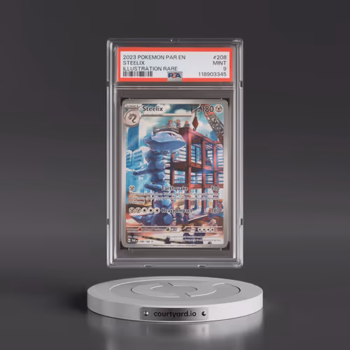 2023 Pokémon Par EN-Paradox Rift #208 Steelix - Illustration Rare (PSA 9 MINT)