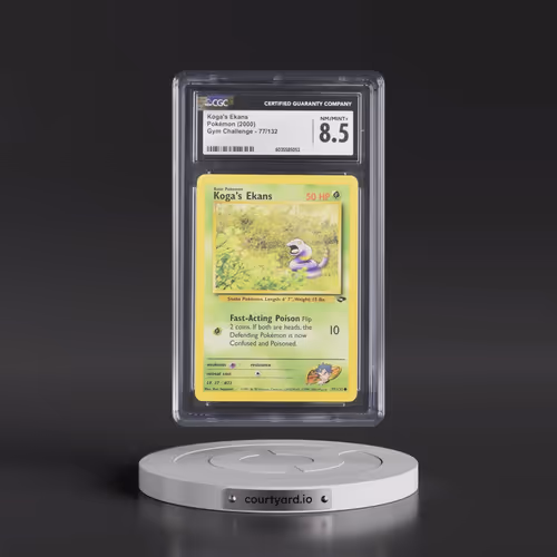 2000 Gym Challenge #77/132 Koga's Ekans (CGC 8.5 NM-MT+)