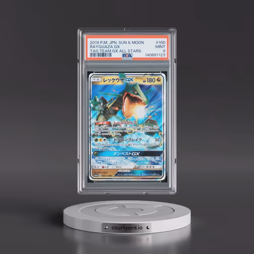 2019 Pokémon Sun & Moon Tag Team GX All Stars #100 Rayquaza GX - Holo (PSA 9 MINT)