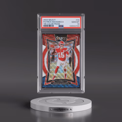 2024 Panini Select #33 Patrick Mahomes II - Tri-Color Prizm (PSA 10 GEM MINT)