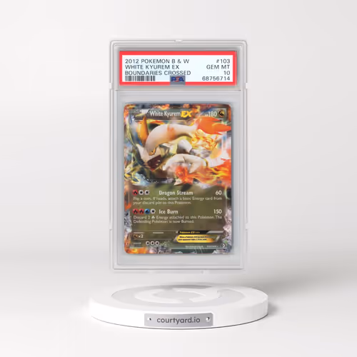 2012 Pokémon Black & White Boundaries Crossed #103 White Kyurem EX - Holo (PSA 10 GEM MINT)