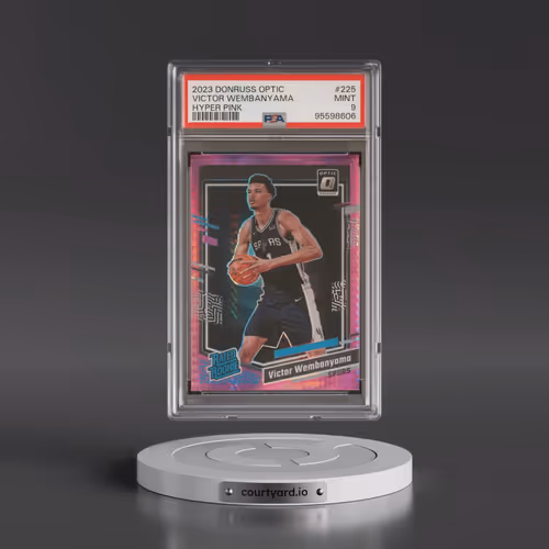 2023 Panini Donruss Optic #225 Victor Wembanyama - Hyper Pink (PSA 9 MINT)