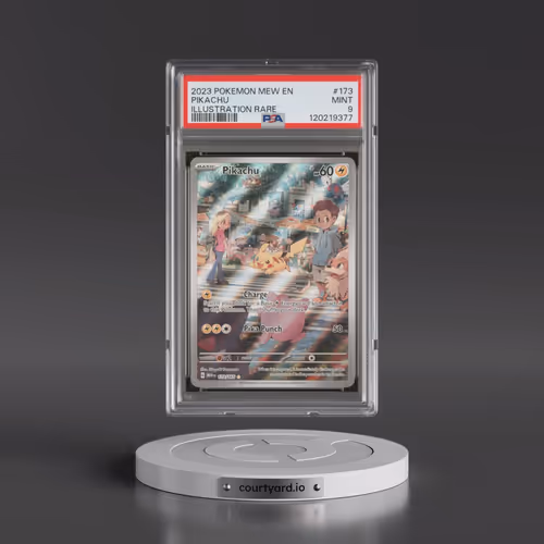 2023 Pokémon Mew EN-151 #173 Pikachu - Illustration Rare (PSA 9 MINT)