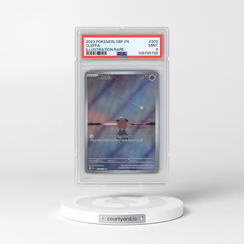 2023 Pokémon Obf EN-Obsidian Flames #202 Cleffa - Illustration Rare (PSA 9 MINT)