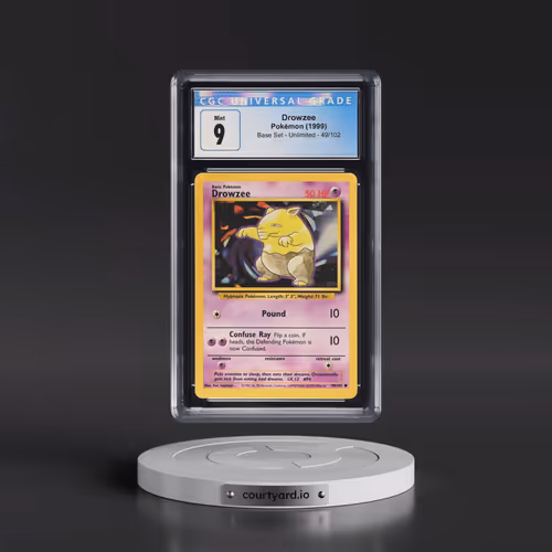 1999 Base Set #49/102 Drowzee (CGC 9 MINT)