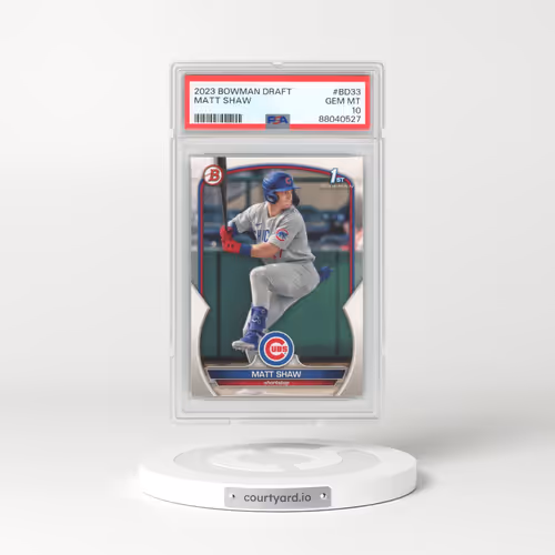 2023 Bowman Draft #BD33 Matt Shaw (PSA 10 GEM MINT)