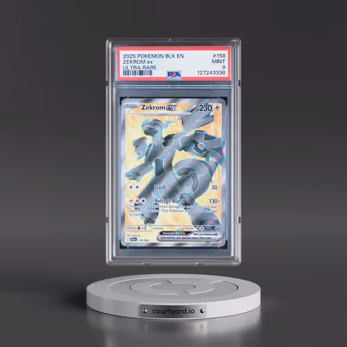 2025 Pokémon Blk EN-Black Bolt #158 Zekrom EX - Holo Ultra Rare (PSA 9 MINT)