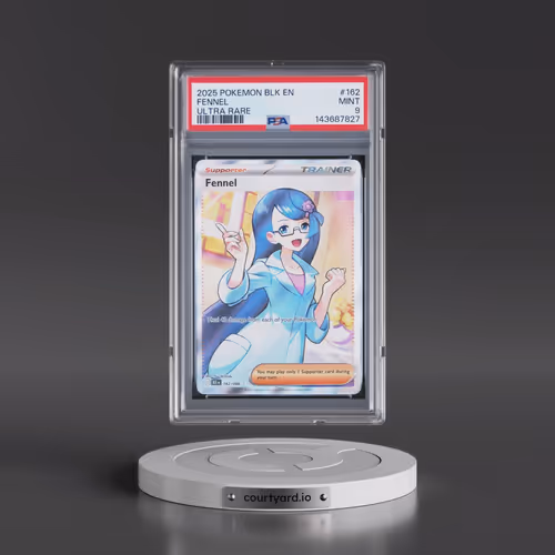 2025 Pokémon Blk EN-Black Bolt #162 Fennel - Ultra Rare (PSA 9 MINT)