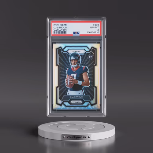 2023 Panini Prizm #302 CJ Stroud - Variation (PSA 8 NM-MT)