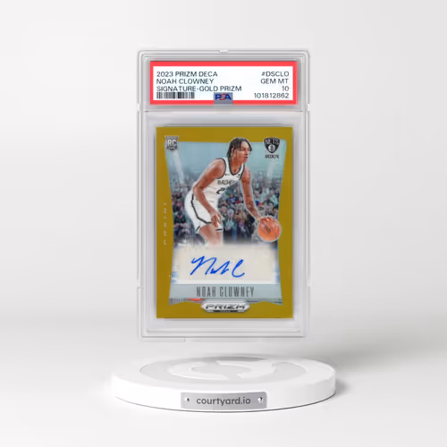 2023 Panini Prizm Deca Signatures #DSCLO Noah Clowney - Gold Prizm (PSA 10 GEM MINT)