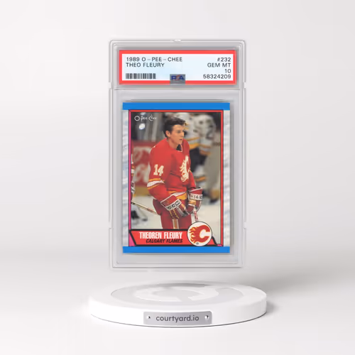 1989 O-Pee-Chee #232 Theo Fleury (PSA 10 GEM MINT)