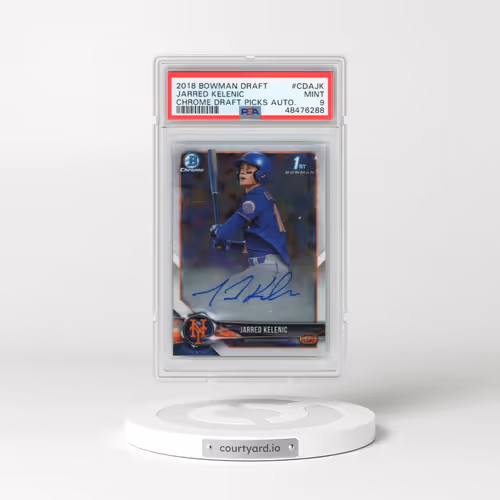 2018 Bowman Draft Chrome Draft Picks Autographs #CDAJK Jarred Kelenic (PSA 9 MINT)