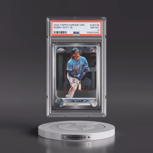 2022 Topps Chrome Update #USC35 Bobby Witt Jr. (PSA 8 NM-MT)
