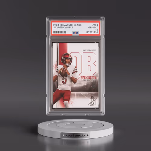 2024 Topps Signature Class #194 Jayden Daniels (PSA 10 GEM MINT)