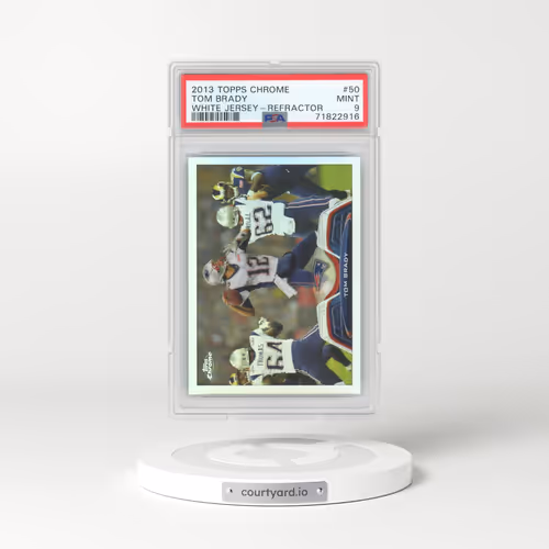 2013 Topps Chrome #50 Tom Brady - White Jersey-Refractor (PSA 9 MINT)