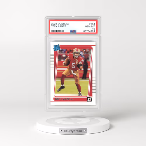 2021 Panini Donruss #254 Trey Lance (PSA 10 GEM MINT)