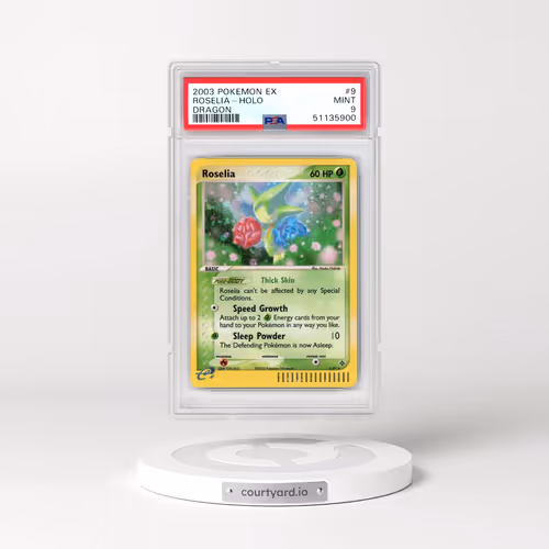 2003 Pokémon EX Dragon #9 Roselia - Holo (PSA 9 MINT)
