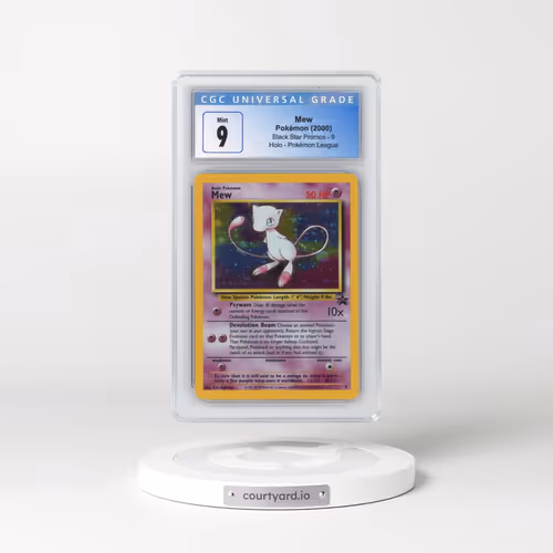 1999 Black Star Promos #9 Mew - Pokémon League (Holo) (CGC 9 MINT)