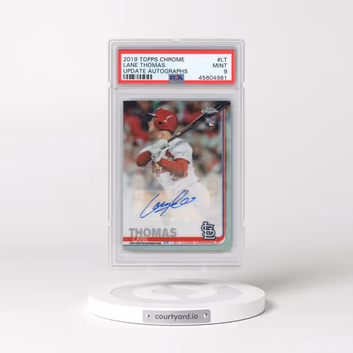 2019 Topps Chrome Update Autographs #LT Lane Thomas (PSA 9 MINT)