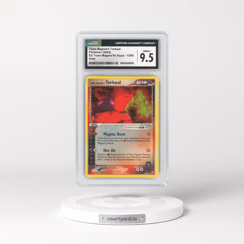 2004 EX Team Magma Vs Team Aqua #12 Team Magma's Torkoal - Holo (CGC 9.5 MINT+)