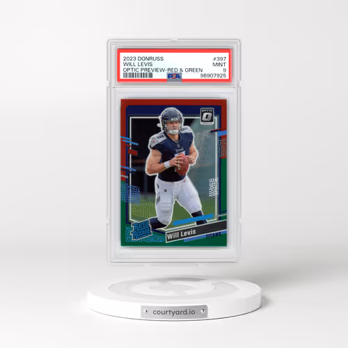 2023 Panini Donruss #397 Will Levis - Optic Preview-Red & Green (PSA 9 MINT)