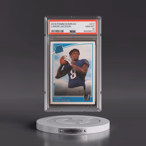 2018 Panini Donruss #317 Lamar Jackson (PSA 10 GEM MINT)
