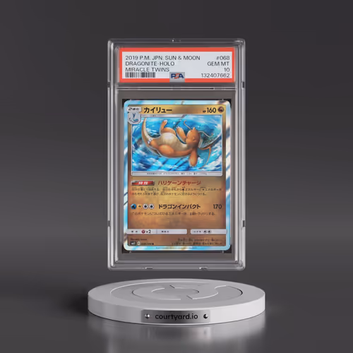 2019 Pokémon Sun & Moon Miracle Twins #068 Dragonite - Holo (PSA 10 GEM MINT)