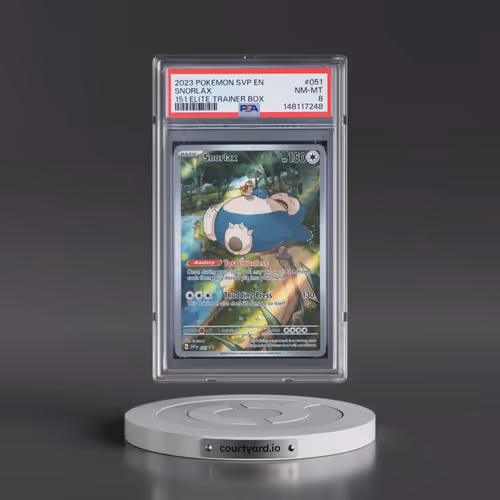 2023 Pokémon Svp EN-SV Black Star Promo #051 Snorlax - 151 Elite Trainer Box (PSA 8 NM-MT)