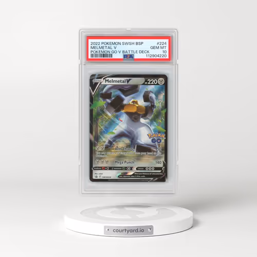 2022 Pokémon Swsh Black Star Promo #224 Melmetal V - Holo Pokemon Go V Battle Deck (PSA 10 GEM MINT)