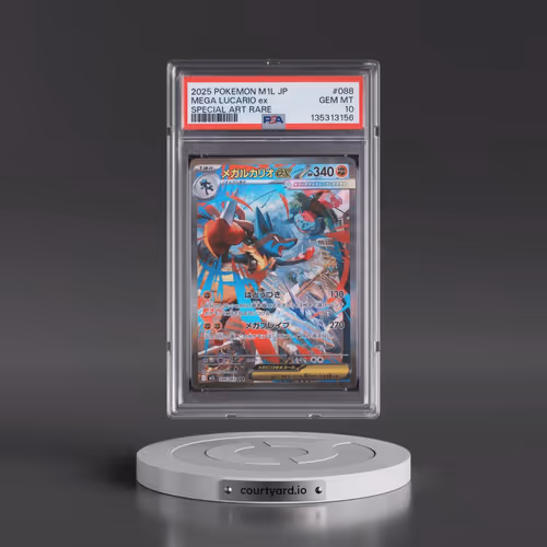 2025 Pokémon M1l-Mega Brave #088 Mega Lucario EX - Holo Special Art Rare (PSA 10 GEM MINT)