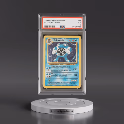 1999 Pokémon Game #13 Poliwrath - Holo (PSA 5 EX)