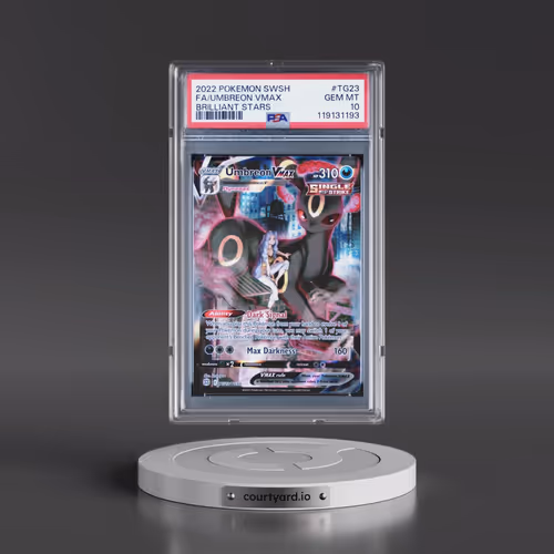 2022 Pokémon Sword & Shield Brilliant Stars #TG23 Umbreon Vmax - Full Art (PSA 10 GEM MINT)