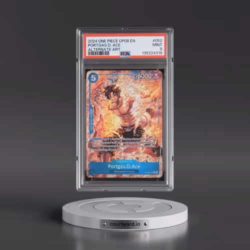 2024 One Piece OP08-Two Legends #052 Portgas D. Ace - Alternate Art (PSA 9 MINT)