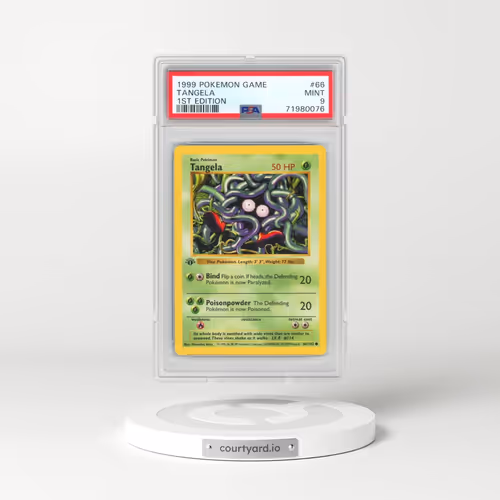 1999 Pokémon Game #66 Tangela - 1st Edition (PSA 9 MINT)