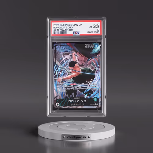 2025 One Piece Japanese OP12-Legacy of the Master #020 Roronoa Zoro - Alternate Art (PSA 10 GEM MINT