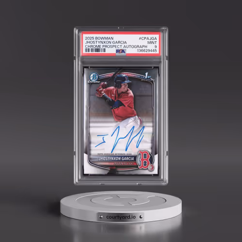 2025 Bowman Chrome Prospect Autographs #CPAJGA Jhostynxon Garcia (PSA 9 MINT)