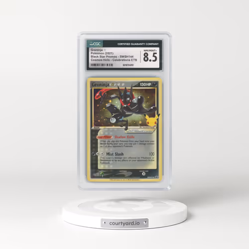 2017 Black Star Promos - Sword & Shield #SWSH144 Greninja ☆ - Cosmos Holo Celebrations ETB (CGC 8.5 NM-MT+)