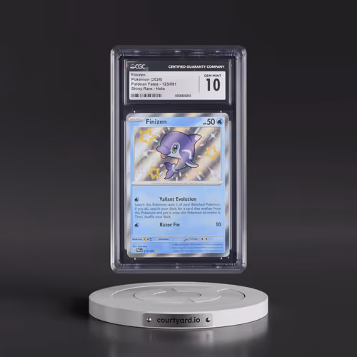 2024 Paldean Fates - PAF EN #123/091 Finizen - Shiny Rare Holo (CGC 10 GEM MINT)