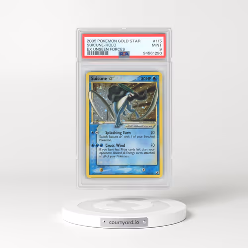 2005 Pokémon EX Unseen Forces #115 Suicune - Holo Gold Star (PSA 9 MINT)