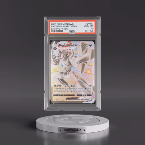 2021 Pokémon Sword & Shield Shining Fates #SV117 Grimmsnarl Vmax - Full Art (PSA 10 GEM MINT)