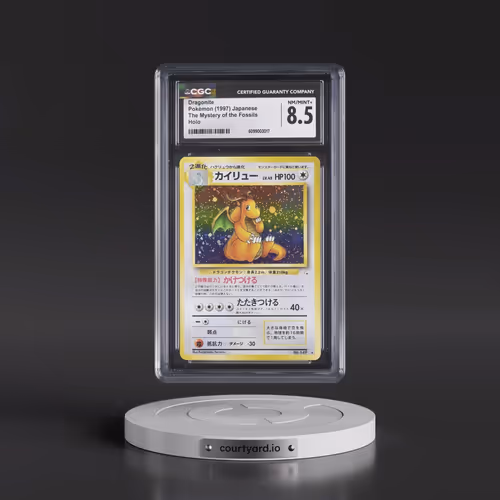1997 The Mystery of the Fossils Dragonite - Holo (CGC 8.5 NM-MT+)