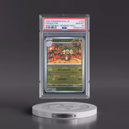 2023 Pokémon Sv2a-Pokemon 151 #103 Exeggutor - Reverse Holo Master Ball (PSA 10 GEM MINT)