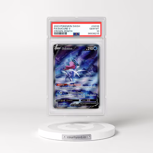 2023 Pokémon Sword and Shield Crown Zenith #GG38 Suicune V - Holo Full Art (PSA 10 GEM MINT)