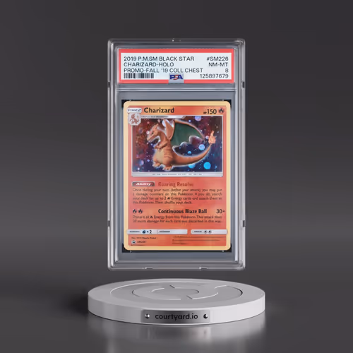 2019 Pokémon SM Black Star Promo #SM226 Charizard - Holo Fall 2019 Collector Chest (PSA 8 NM-MT)