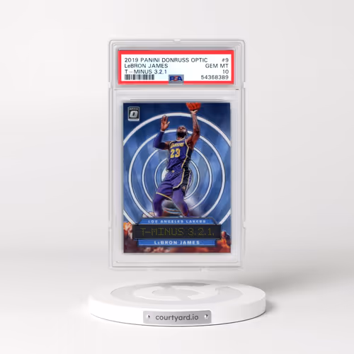 2019 Panini Donruss Optic T-Minus 3,2,1 #9 LeBron James (PSA 10 GEM MINT)