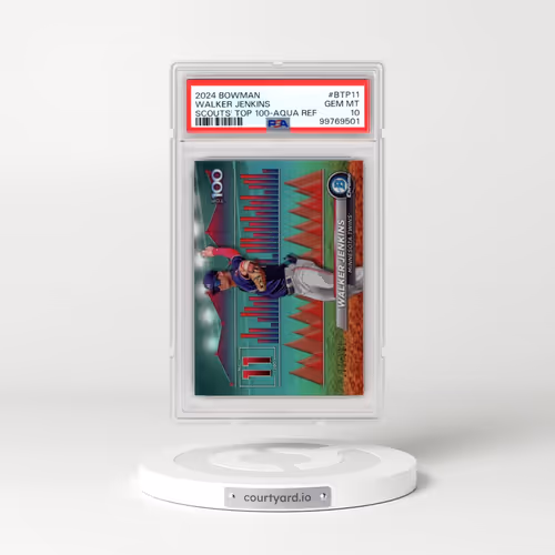 2024 Bowman Bowman Scouts' Top 100 #BTP11 Walker Jenkins - Aqua Refractor (PSA 10 GEM MINT)