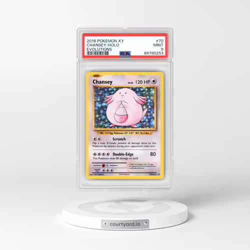 2016 Pokémon XY Evolutions #70 Chansey - Holo (PSA 9 MINT)