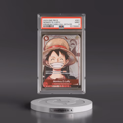 2023 One Piece Premium Bandai Premium Card Collection 25th Edition #001 Monkey D. Luffy (PSA 9 MINT)
