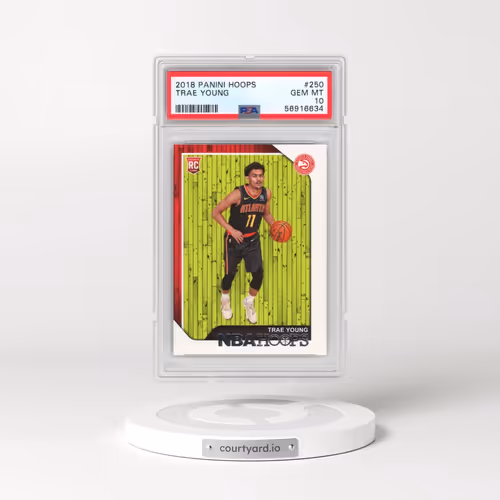 2018 Panini Hoops #250 Trae Young (PSA 10 GEM MINT)