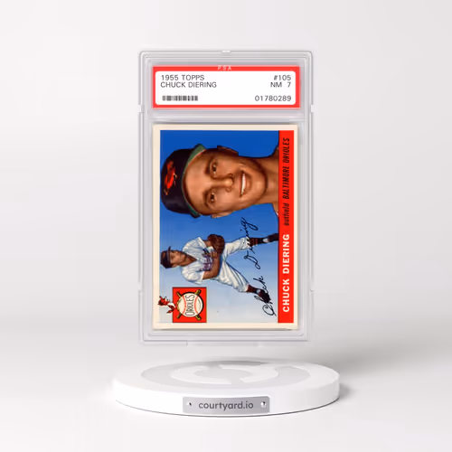 1955 Topps #105 Chuck Diering (PSA 7 NM)